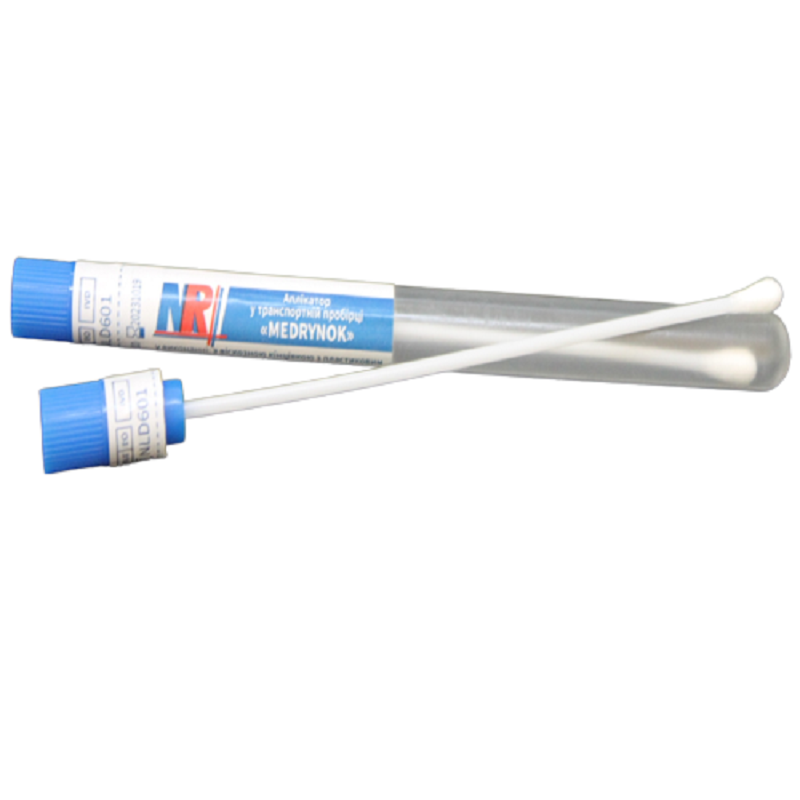 Аплікатор з пластиковим стрижнем та наконечником з віскози, NLD601